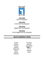 Level One POR-0220 Guide D'installation Rapide