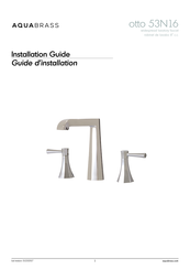 aquabrass otto 53N16 Guide D'installation