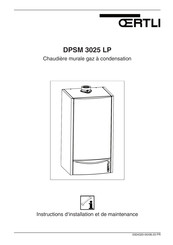 Oertli DPSM 3025 LP Instructions D'installation Et De Maintenance