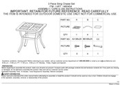 Costco 1460454 Instructions D'assemblage