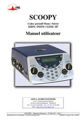 Aeta Audio Systems SCOOPY Manuel Utilisateur