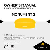 Monument 312D12 Manuel Du Propriétaire Et Instructions D'installation