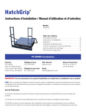 PS DOORS HatchGrip HTG-PCG Manuel D'utilisation Et D'entretien