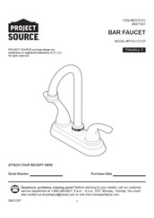 Project Source BAR FAUCET F51A1121CP Mode D'emploi