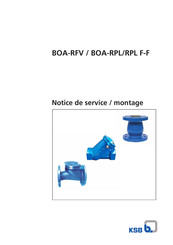 KSB BOA-RPL Notice De Service / Montage