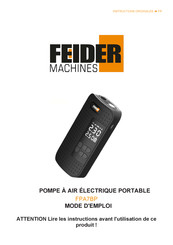 FEIDER Machines FPA7BP Mode D'emploi