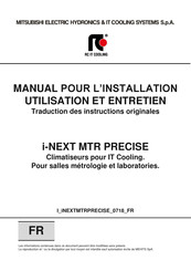 Mitsubishi Electric i-NEXT MTR PRECISE DW 18 Manuel D'installation, D'entretien Et D'utilisation