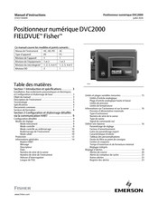 Fisher FIELDVUE DVC2000 Manuel D'instructions