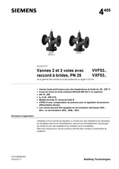 Siemens ACVATIX VXF53 Serie Fiche Technique