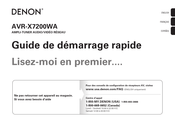 Denon AVR-X7200WA Guide De Démarrage Rapide