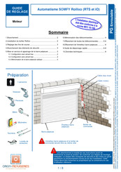 Somfy Rollixo Manuel D'installation