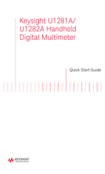 Keysight U1282A Guide De Mise En Route