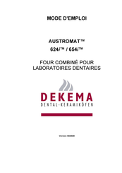 Dekema AUSTROMAT 654i Mode D'emploi