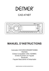 Denver CAD-474BT Manuel D'instructions