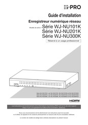 i-PRO WJ-NU300K Série Guide D'installation