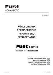 Fust NOVAMATIC KS 228.2-IB Mode D'emploi