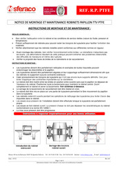 sferaco Excellence TTV 1163 Notice De Montage Et De Maintenance