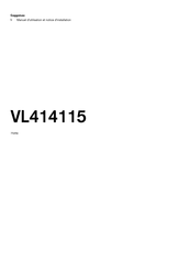 Gaggenau VL414115 Manuel D'utilisation Et Notice D'installation
