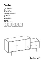 Habitat Sacha 824123 Instructions De Montage