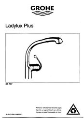 Grohe Ladylux Plus 33 737 Mode D'emploi