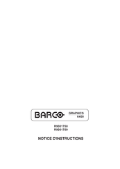 Barco Graphics 6400 Notice D'instructions