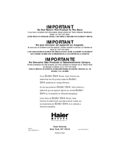 Haier ESD100 Guide De L'utilisateur