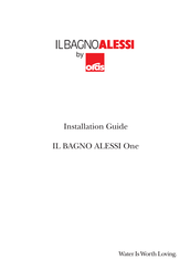 Oras IL BAGNO ALESSI 8502F Guide D'installation