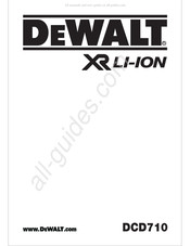 Dewalt XR LI-ION DCD710 Traduction De La Notice D'instructions Originale