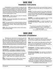 Dee Zee FX 31908 Instructions D'installation