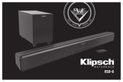 Klipsch REFERENCE RSB-8 Mode D'emploi