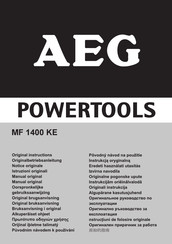 AEG MF 1400 KE Notice Originale