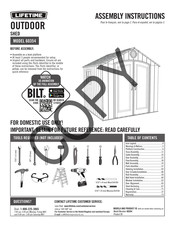 Lifetime 60354 Instructions D'assemblage