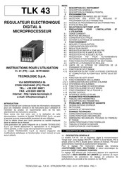 Tecnologic TLK 43 Instructions Pour L'utilisation