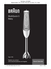 Braun MultiQuick 5 Baby 4165 Mode D'emploi