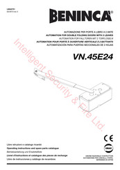 Beninca VN.45E24 Livret D'instructions Et Catalogue Des Pieces De Rechange