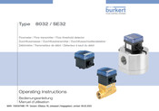 Burkert 8032 Manuel D'utilisation