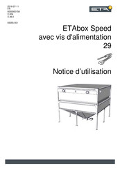 eta ETAbox Speed Notice D'utilisation