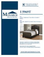 Monarch Specialties I 5969T Instructions D'assemblage