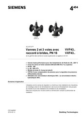 Siemens ACVATIX VXF43 Serie Fiche Technique