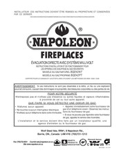 Napoleon BGD42PT Instructions D'installation Et De Fonctionnement