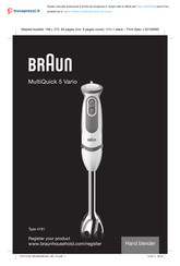 Braun MultiQuick 5 Vario Mode D'emploi