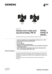 Siemens ACVATIX VVF42 K Serie Fiche Technique