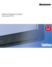 Lenovo ThinkVision T2014 Guide De L'utilisateur