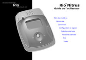 Rio Nitrus Guide De L'utilisateur