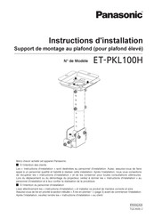 Panasonic ET-PKL100H Instructions D'installation