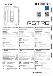 Farfisa ASTRO AT962 Mode D'emploi