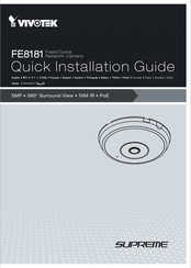 Vivotek Supreme FE8181 Guide D'installation Rapide