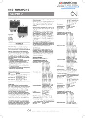 OJ Electronics PTH-3203-DF Manuel D'instructions