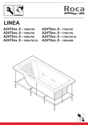 Roca LINEA A24T0 0 1400x700 Serie Mode D'emploi