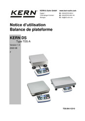 KERN DS 3K0.01S Notice D'utilisation